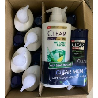 Dầu gội clear sạch gàu 630g mát lạnh bạc hà 3x sức mạnh đánh bay gàu, ngứa, vi khuẩn,dầu gội đầu clear sạch gàu ngứa