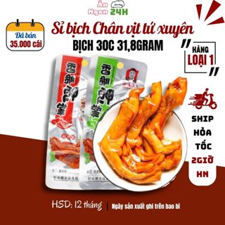 sỉ 01 Bịch 30c Chân vịt cay DaCheng loại 31,8gr, đồ ăn vặt Chân vịt cay tứ xuyên ship hoả tốc hn