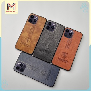 Ốp da Ferari ip 6 plus 7 plus 8 plus X Xr XS Max 11 pro max 12 pro Max 13 pro Max 14 pro Max 15 pro Max bảo vệ camera