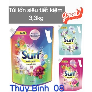 Nước giặt Surf hương nước hoa túi lớn 3,3kg