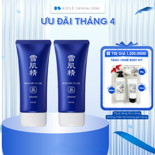 Combo 2 Gel Chống Nắng Dưỡng Da Kosé Sekkisei SKINCARE UV GEL SPF50+/PA++++ 91ml - Bảo Vệ Và Chăm Sóc Da Toàn Diện