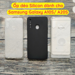 Ốp lưng Samsung Galaxy A10S/ A20S loại dẻo trong, dẻo đen viền gồ bảo vệ cam cao cấp, bền đẹp