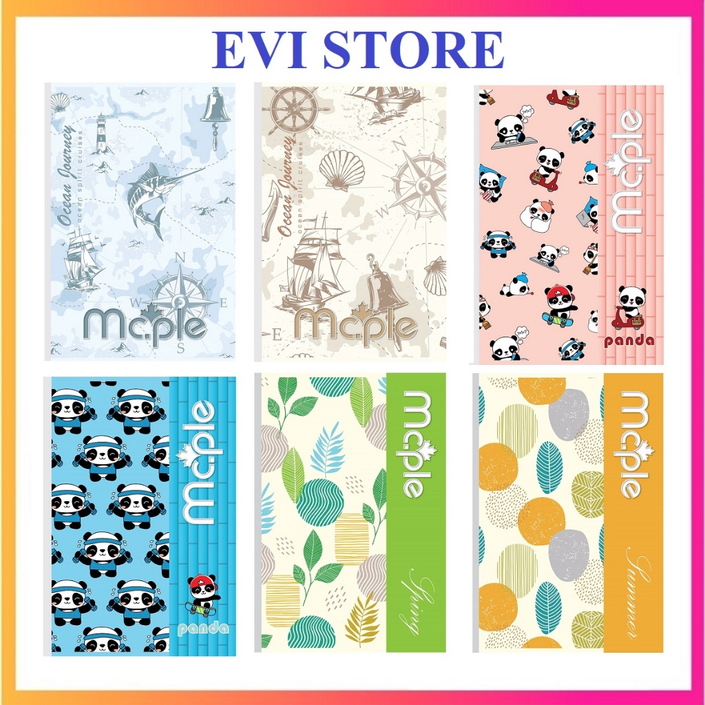Lố 10 vở kẻ ngang 80 trang B5 Mc.ple 2060 / 2063 / 2067 - Tập sinh viên kẻ ngang Maple
