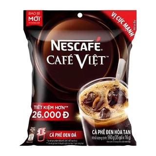 Cà Phê hòa tan Nescafé café Việt cà phê đen đá (Bịch 35 gói x 16g)