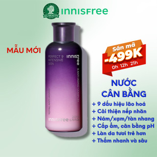 Nước cân bằng chống lão hóa chuyên sâu 9 loại thảo mộc innisfree Perfect 9 Intensive Skin 200ml