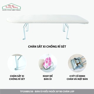 Bàn Để Ủi Quần Áo gấp gọn - kiểu ngồi tiết kiệm không gian
