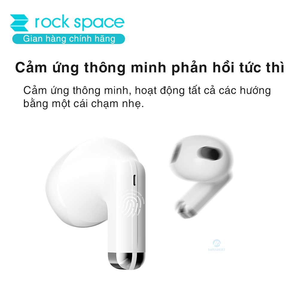 Tai nghe bluetooth không dây nhét tai Rockspace EB700 TWS có mic hàng chính hãng bảo hành 12 tháng | BigBuy360 - bigbuy360.vn