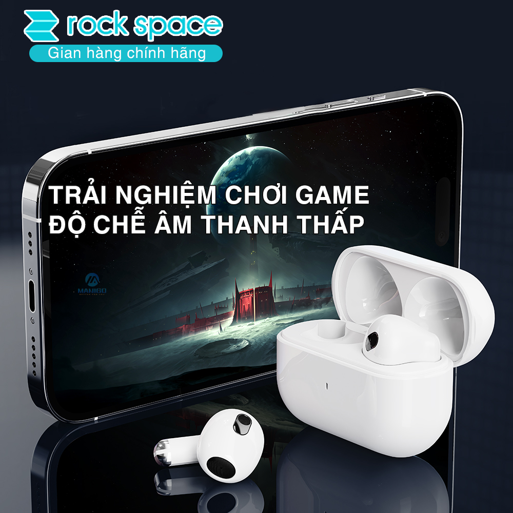 Tai nghe bluetooth không dây nhét tai Rockspace EB700 TWS có mic hàng chính hãng bảo hành 12 tháng | BigBuy360 - bigbuy360.vn