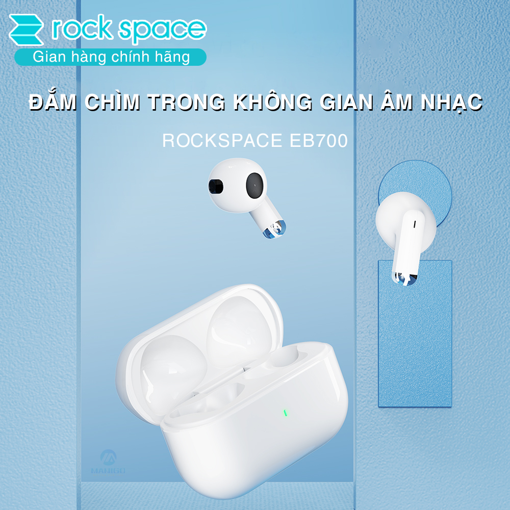 Tai nghe bluetooth không dây nhét tai Rockspace EB700 TWS có mic hàng chính hãng bảo hành 12 tháng | BigBuy360 - bigbuy360.vn
