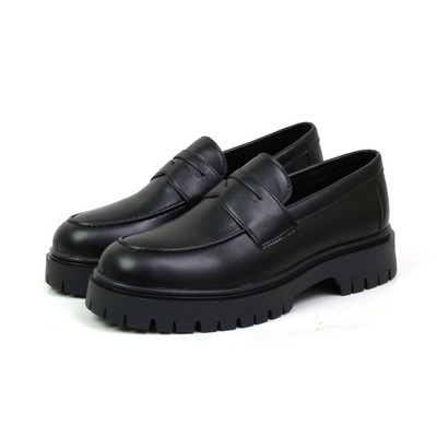Giày da nam chunky loafer công sở thời trang INICHI G1229 da lì đế chunky thời trang