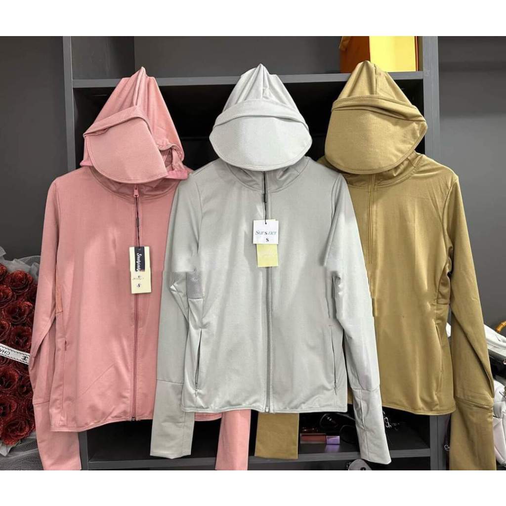Áo chống nắng nữ 2 lớp Thế Hệ Mới mũ có vành cứng , Chống Tia UV 98% bảo vệ làn da tối đa mẫu hè CN25 | BigBuy360 - bigbuy360.vn