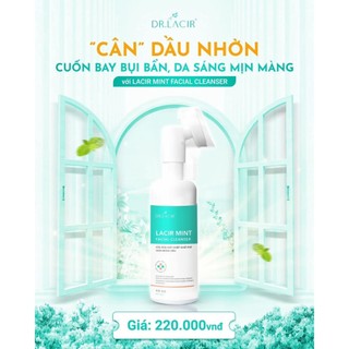 [MẪU MỚI] Sữa rửa mặt bạc hà kiềm dầu Lamer Dr Lacir - Lacir Mint Facial Cleanser
