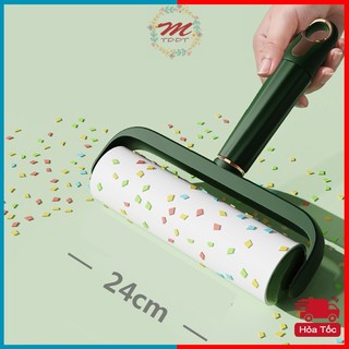 2025 Cây Lăn Bụi 24cm 16cm Kèm Nắp,Làm Sạch Quần Áo Ga Giường Sofa Lông Chó Mèo