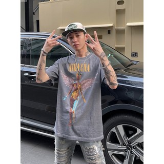Áo thun nam nữ in hình Nirvana by No.1 Studio Chất Cotton mềm mịn màu ghi c252