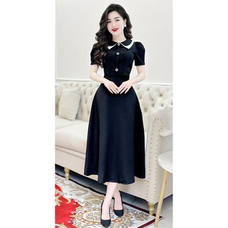 Váy Thiết Kế K53-D1-4 MDU3919 Dáng Xòe Nhẹ Nhàng, Chất Liệu Text Hàn Cao Sang Trọng Từ MDU