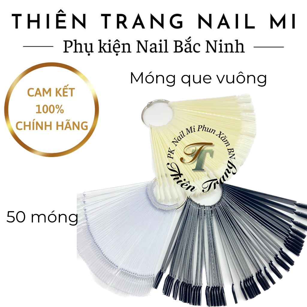 Mẫu móng que mẫu bộ 50 que tập sơn