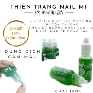 Dung dịch cầm máu khi nhặt da làm móng