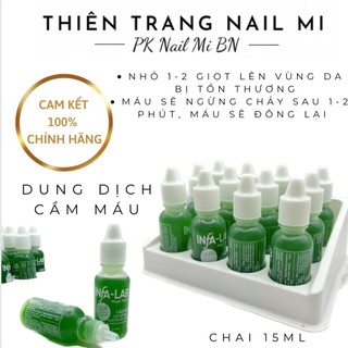 Dung dịch cầm máu khi nhặt da làm móng