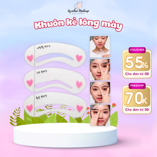 Set 3 khuôn mày kẻ lông mày định hình mày tự nhiên phong cách Hàn Quốc Uynchan