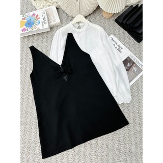 BIGSIZE SET ÁO + YẾM NƠ - 20268