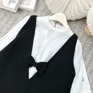 BIGSIZE SET ÁO + YẾM NƠ - 20268