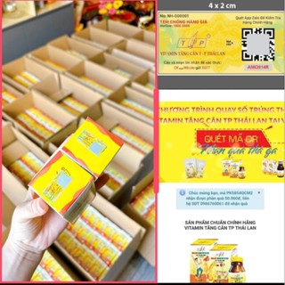 VITAMIN TĂNG CÂN TP Thái Lan Hộp 100 Viên Hỗ Trợ Ăn Ngon Tăng Cân An Toàn Hấp Thu Dinh Dưỡng Tốt