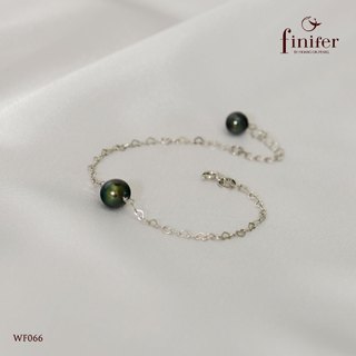 Lắc tay ngọc trai thật, bạc quý kim với thiết kế tinh xảo, thanh lịch - WF066 - Finifer by Hoang Gia Pearl