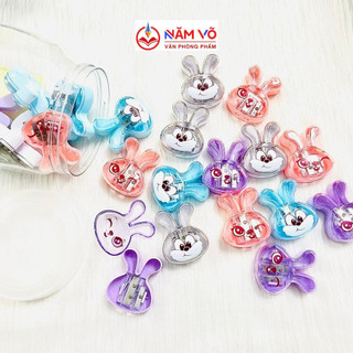Lon 22 cái đồ chuốt bút viết chì / đồ gọt bút viết chì 2 lỗ chuốt hình con thỏ 5848 dễ thương