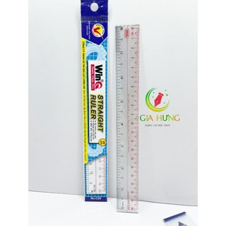 Thước vẽ kỹ thuật nhựa dẻo học sinh winq 15cm, 20cm, 30cm