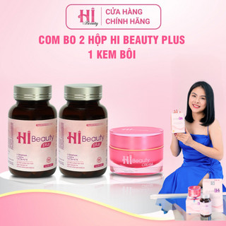 Combo 2 Hộp Viên Uống HiBeauty Plus & 1 Hộp Kem Dưỡng hoặc Serum Dưỡng Ẩm tinh chất mờ nám tàn nhang