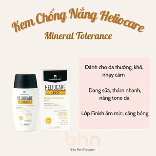 Kem chống nắng heliocare 360 mineral tolerance fluid spf50 50ml