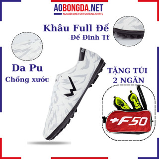 Giày Đá Bóng Wika Dynamic Chất Liệu Da Nhăn Cải Tiến, Giày Đá Banh Sân Cỏ Nhân Tạo Họa Tiết Nổi Bật