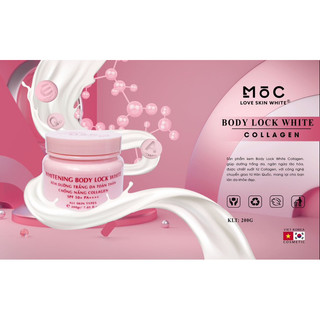 Kem dưỡng trắng da toàn thân chống nắng collagen moc love skin white