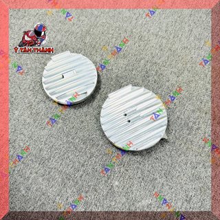 Nắp tròn nhôm sọc cho wave,dream 100 MS07
