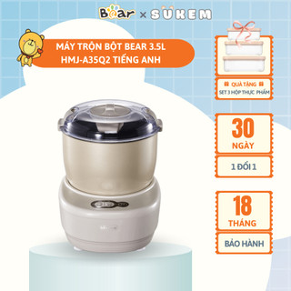 Máy Trộn Bột Đa Năng Bear 3,5L Ủ Bột, Nhào Bột, Nhồi Bột Nhanh, Cao Cấp Công Suất Lớn HMJ-A35Q2