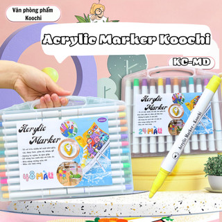 Bút màu acrylic marker koochi 12/24/36/48 màu