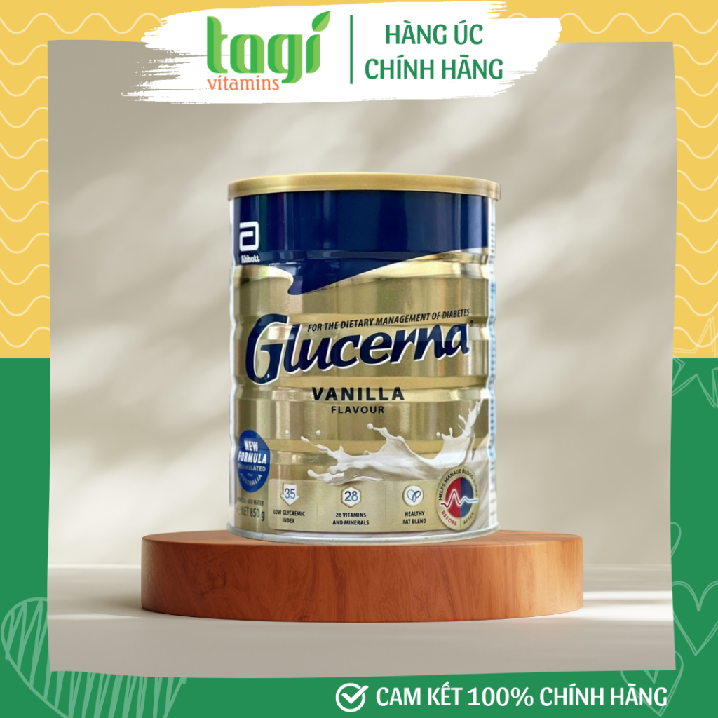 Sữa dành cho người tiểu đường Glucerna Úc 850g