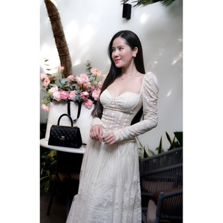 Áo ren cúp ngực tay dài thiết kế by thaobibi