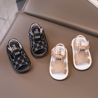 Sandal tập đi cho bé trai ôm chân êm mềm thoáng khí IOK