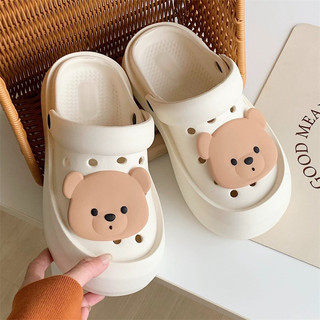 dép sục,dép cross mẫu mới dễ thương stick gấu phong cách ulzzang
