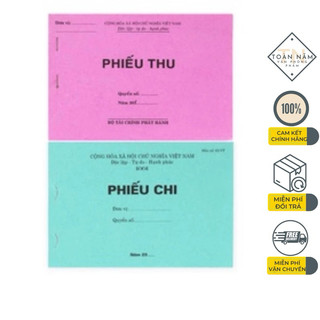 Phiếu chi 1 liên / phiếu thu 1 liên a5 50 tờ