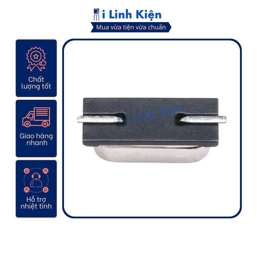 Thạch anh chân dán 49SMD 16Mhz/20Mhz/22.1184Mhz/24Mhz/25Mhz/27.12Mhz/32Mhz