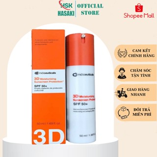 Kem chống nắng Md Ceuticals 3D Moisturizing Sunscreen Protection SPF 50+ dưỡng ẩm bảo vệ da sau laser 50ml