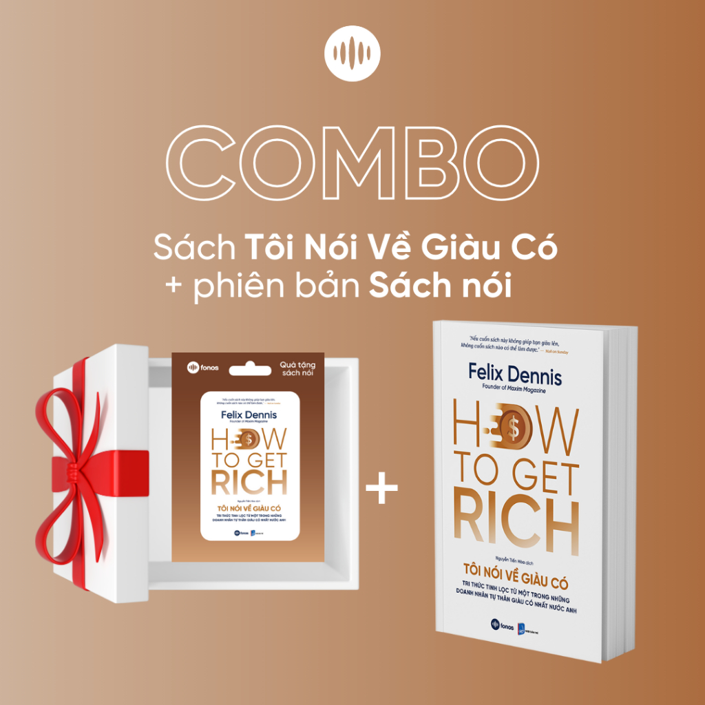 Combo Sách Giấy tặng Sách Nói | How To Get Rich - Tôi Nói Về Giàu Có