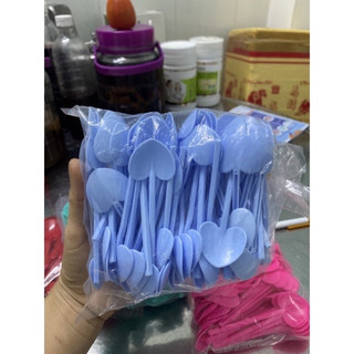 Combo 1.000 xẻng tim xúc bột,  xúc kem dài 11cm