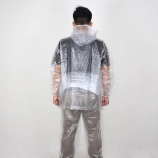 Sét 2 bộ Áo mưa quần và áo trong suốt (1 bộ đủ quần và áo)
