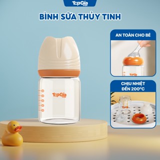 Bình sữa thuỷ tinh chất liệu cao cấp Bình sữa 150ml chính hãng TopGiakids