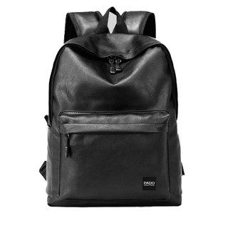 Balo da PU nhập khẩu chống thấm cao cấp thời trang unisex PADO 574 - Thiết kế tối ưu đựng vừa laptop 15.6inch