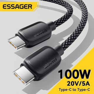 Essager Dây Cáp Sạc Nhanh 100w 5a type c Sang type c Màu Sắc