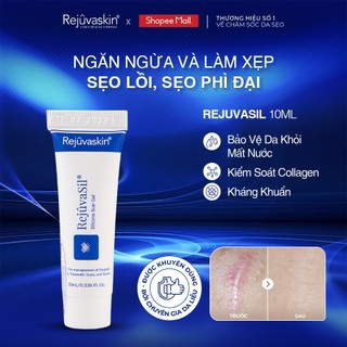 Gel ngăn ngừa sẹo và làm xẹp sẹo lồi, sẹo phì đại REJUVASKIN Rejuvasil 10ml
